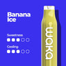 Disposable - WAKA KICK - 2ml - 20mg/ml / 700 boccate / Banana Ice