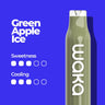 Disposable - WAKA KICK - 2ml - 20mg/ml / 700 boccate / Green Apple Ice